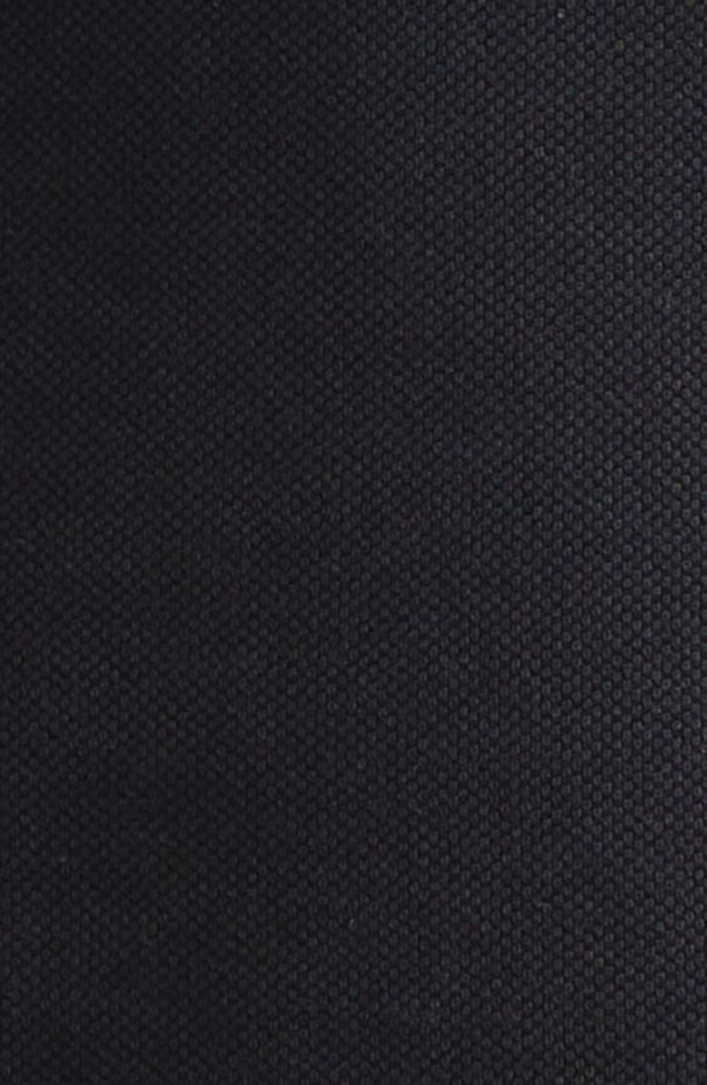 Saint Laurent Cassandre Embroidered Sleeveless Cotton Piqué Polo, Alternate, color, Noir