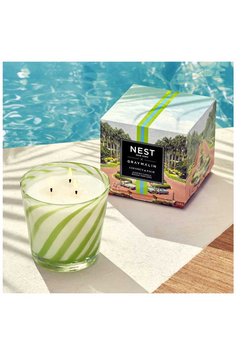 x Gray Malin Coconut & Palm Scented Candle (Limited Edition), Alternate, color, NO COLOR