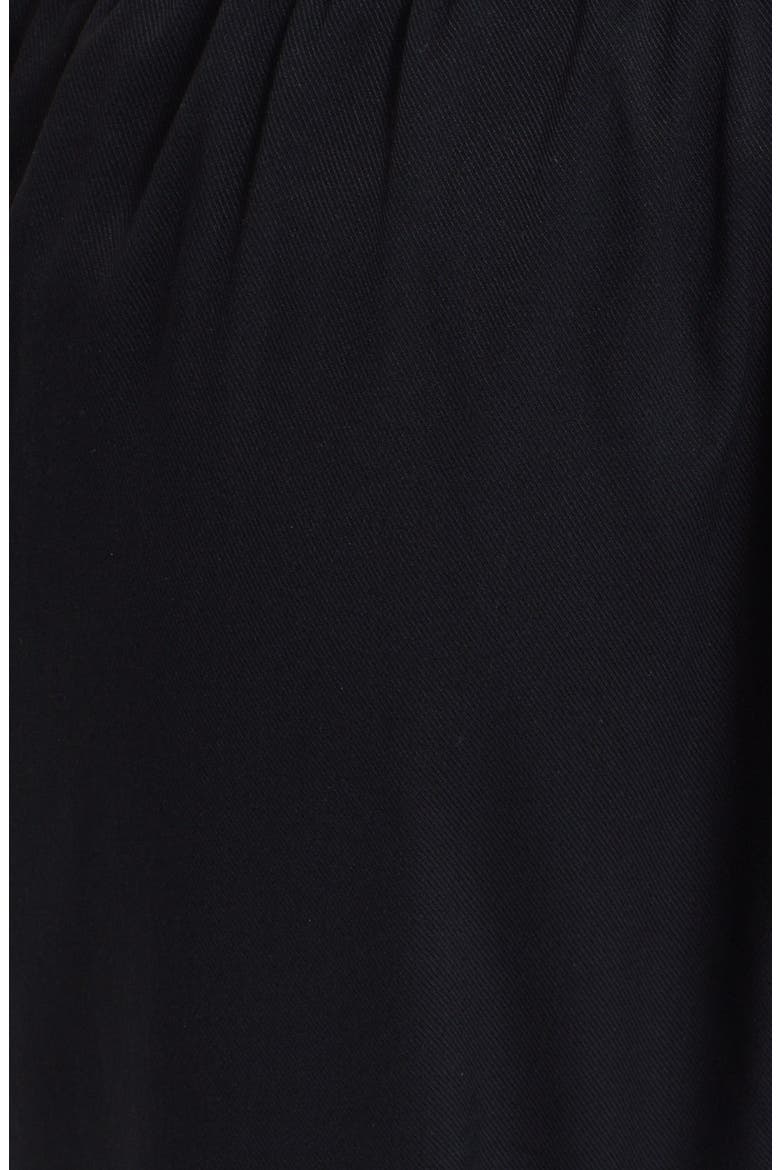 T by Alexander Wang Silk Twill Pants, Alternate, color, BLACK