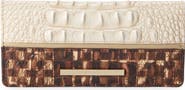 Brahmin 'Ady' Croc Embossed Continental Wallet