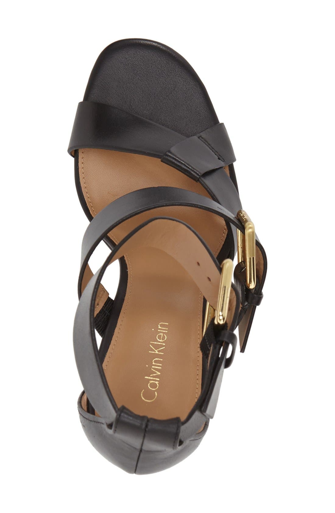 Calvin Klein 'Luana' Sandal, Alternate, color, 