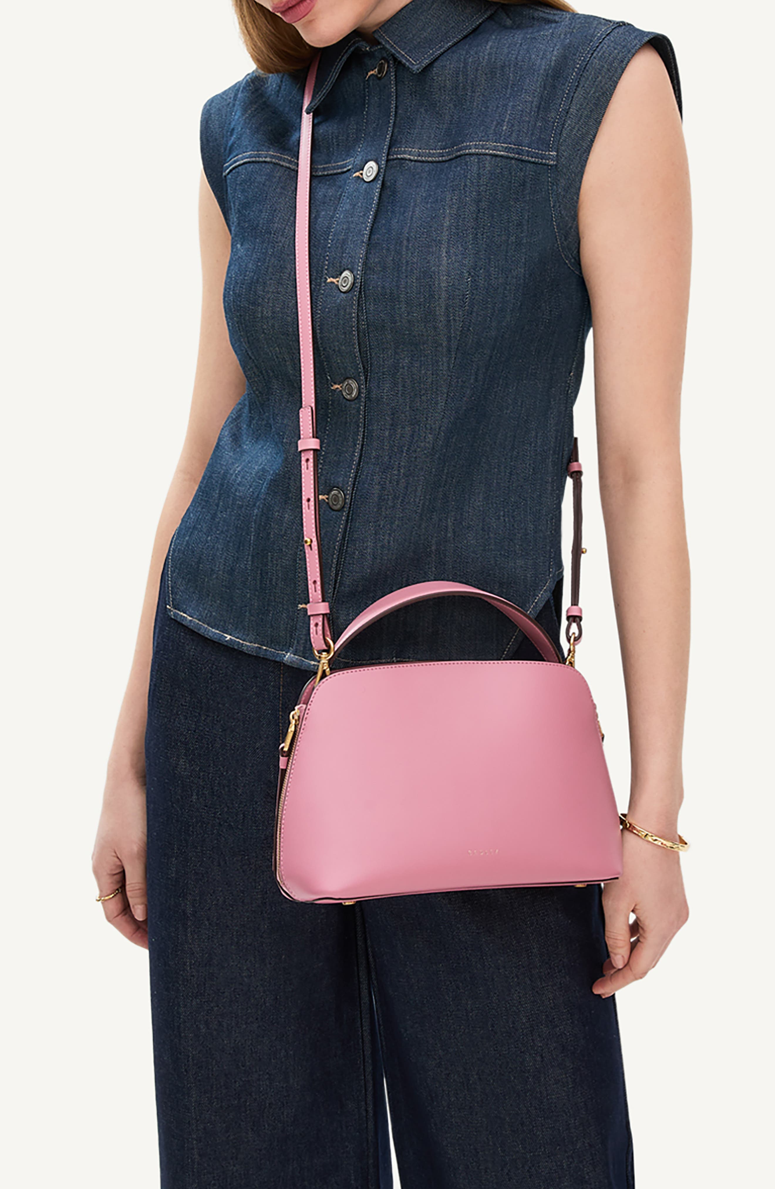 Radley Small Liverpool Street Leather Bag, Alternate, color, Sienna Pink