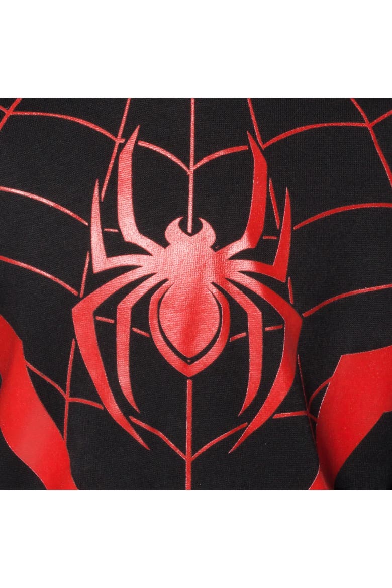 Spider-Man Cosplay Fleece Hoodie and Pants Set, Alternate, color, Miles Morales Black