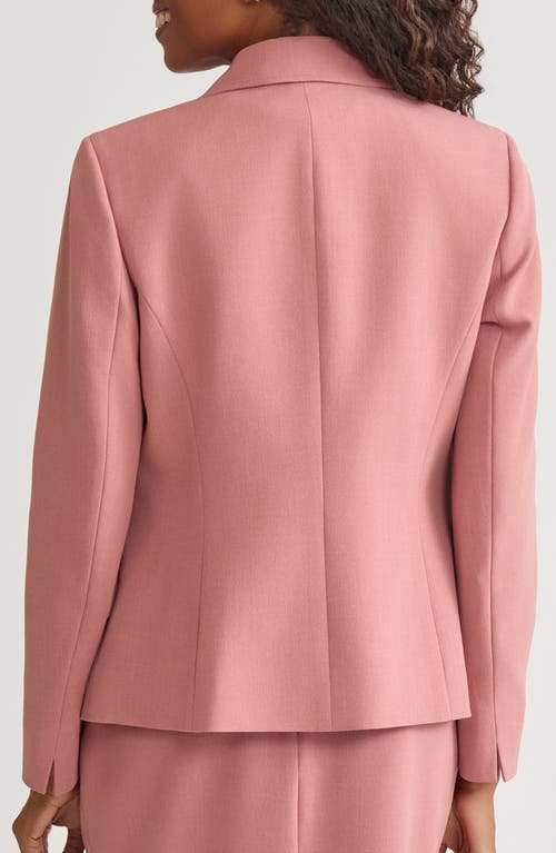 Kasper One-button Blazer In Pink
