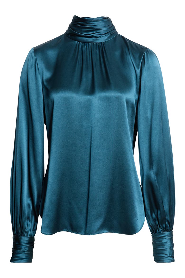Jayla Silk Top, Alternate, color, STORMWATER