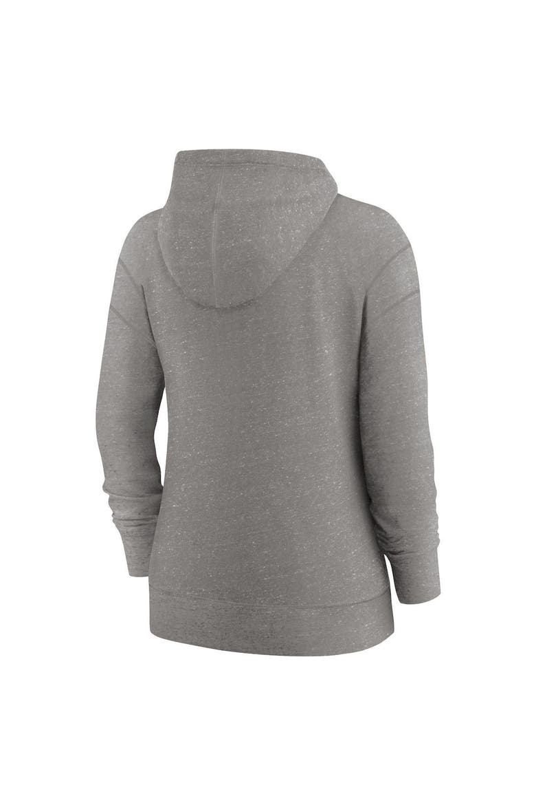 Women's Nike Heather Charcoal San Francisco 49ers Gym Vintage Full-Zip Hoodie, Alternate, color, Heather Charcoal