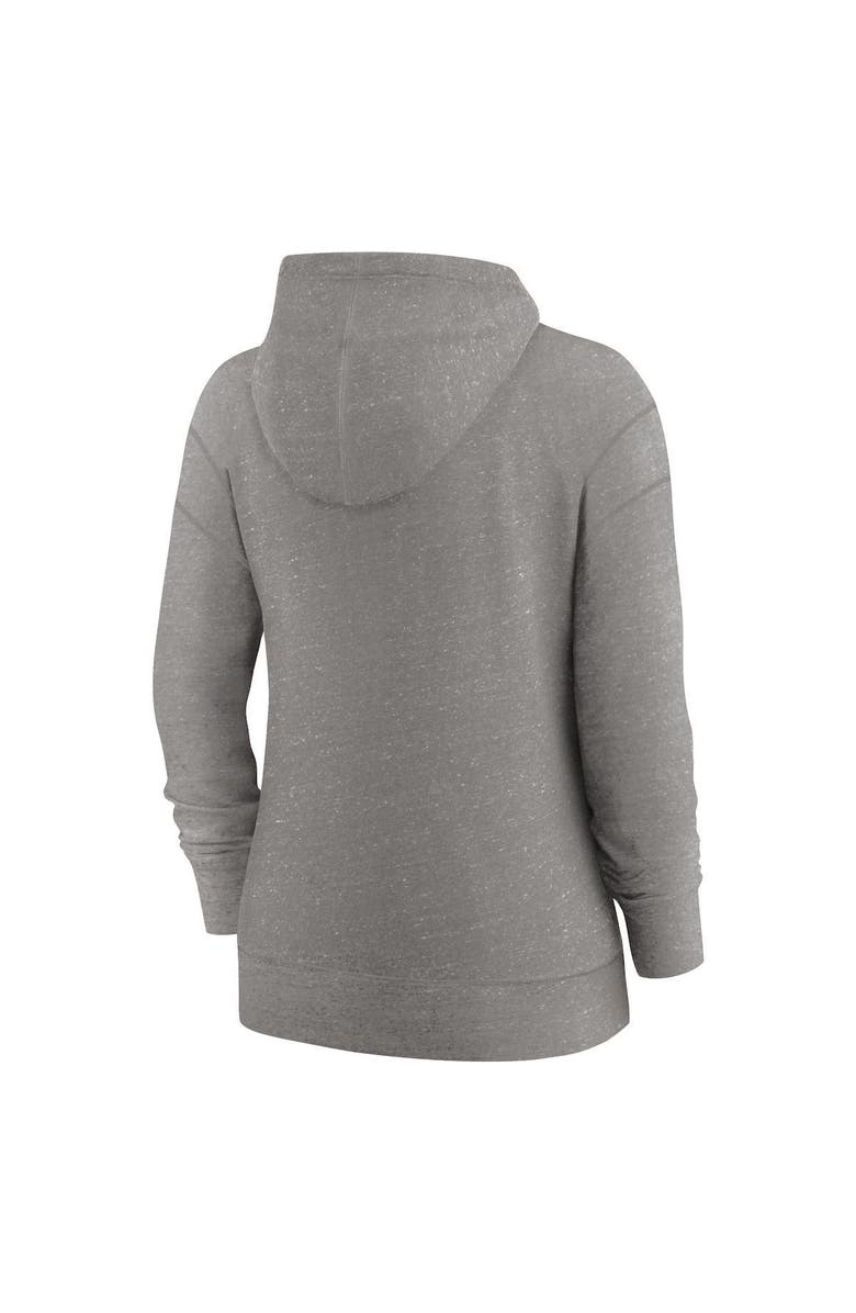 Nike Women's Nike Heather Charcoal San Francisco 49ers Gym Vintage Full-Zip Hoodie, Alternate, color, 