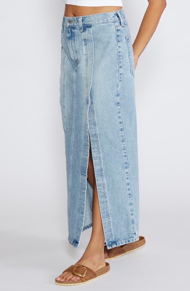 ÉTICA Ingrid Side Slit Denim Skirt, Alternate, color,