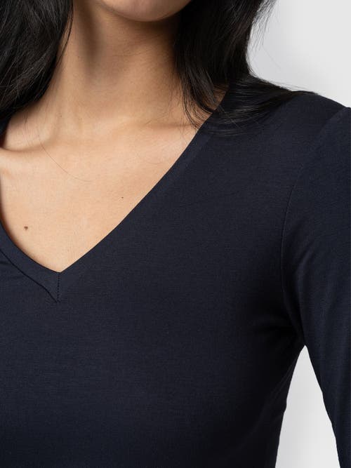 Shop Saint + Sofia Austen V Neck Tee
