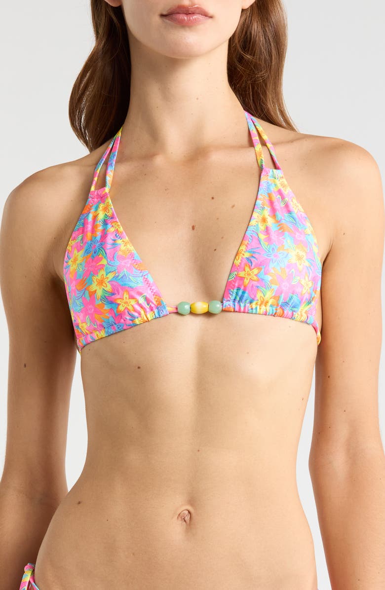Kulani Kinis Halter Bikini Top, Main, color, Wildest Dreams