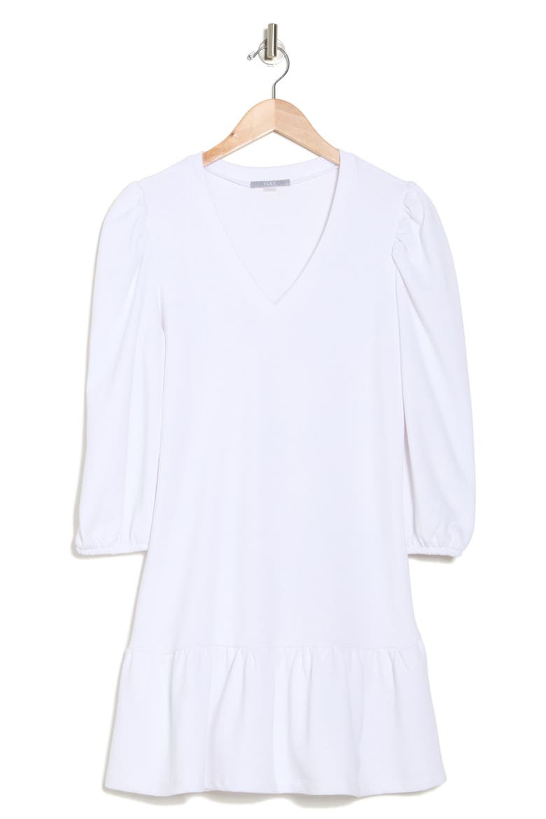 Genesis Cotton Blend Minidress, Alternate, color, BRIGHT WHITE