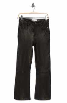 FRAME Le Crop Bootcut Leather Pants