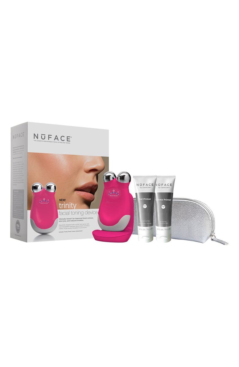 NuFACE<sup>®</sup> 'Trinity - Deep Pink' Facial Toning Kit, Main, color,