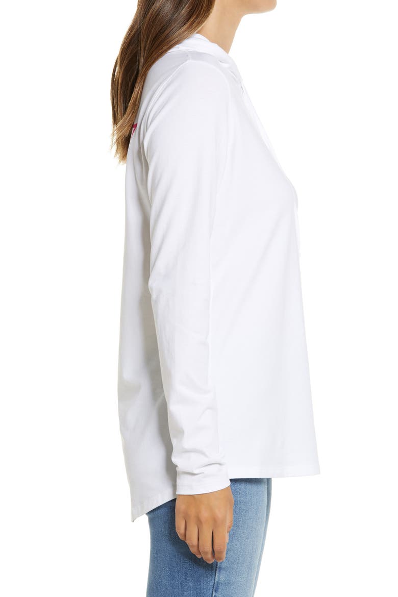 Edgartown Hooded T-Shirt, Alternate, color, WHITE CAP