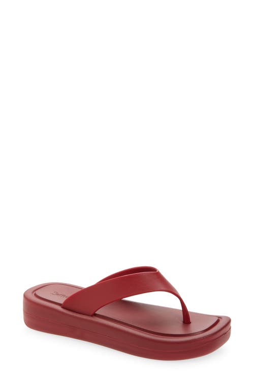 Jeffrey Campbell Darcie Flip Flop in Dark Red at Nordstrom, Size 9