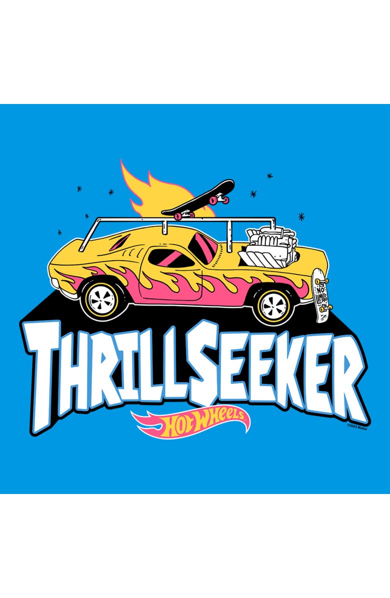 Hot Wheels Men's Hot Wheels Thrill Seeker Logo  Graphic T-Shirt, Alternate, color, Sapphire