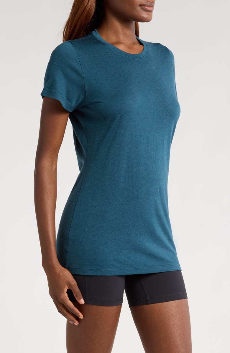 Smartwool Merino Wool Blend Short Sleeve T-Shirt, Alternate, color, Twilight Blue