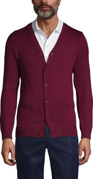 Lands' End School Uniform Cotton Modal Button Front Cardigan Sweater