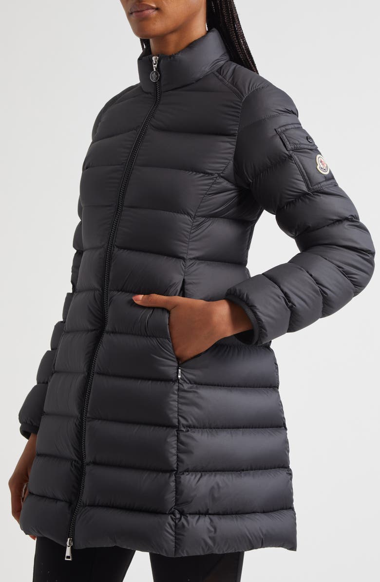 Moncler Igesse Down Puffer Coat, Alternate, color, Black