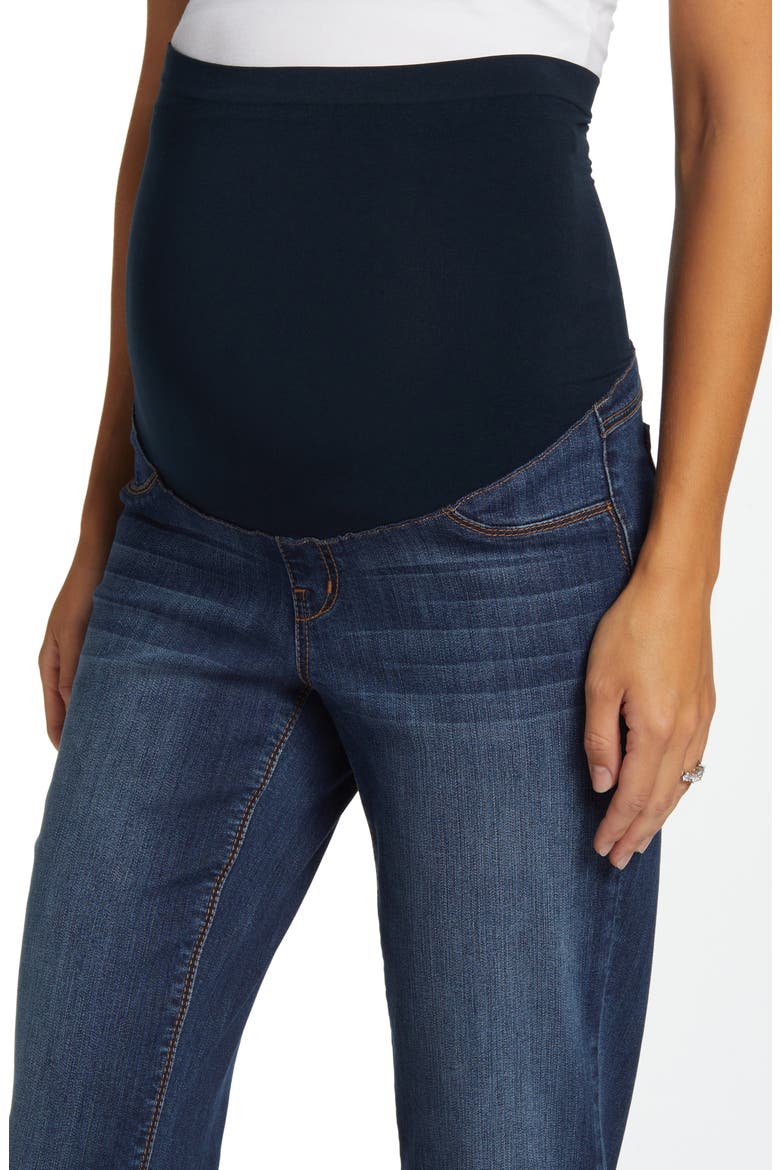 Over the Bump Slim Straight Leg Maternity Jeans, Alternate, color, JENYA