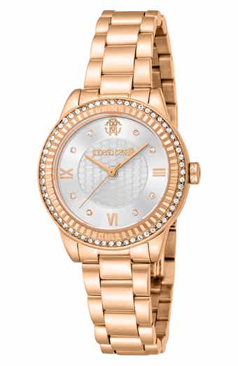 Roberto Cavalli Crystal Bracelet Watch, 30mm