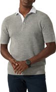 Good Man Brand Woven Collar Wool Polo Sweater