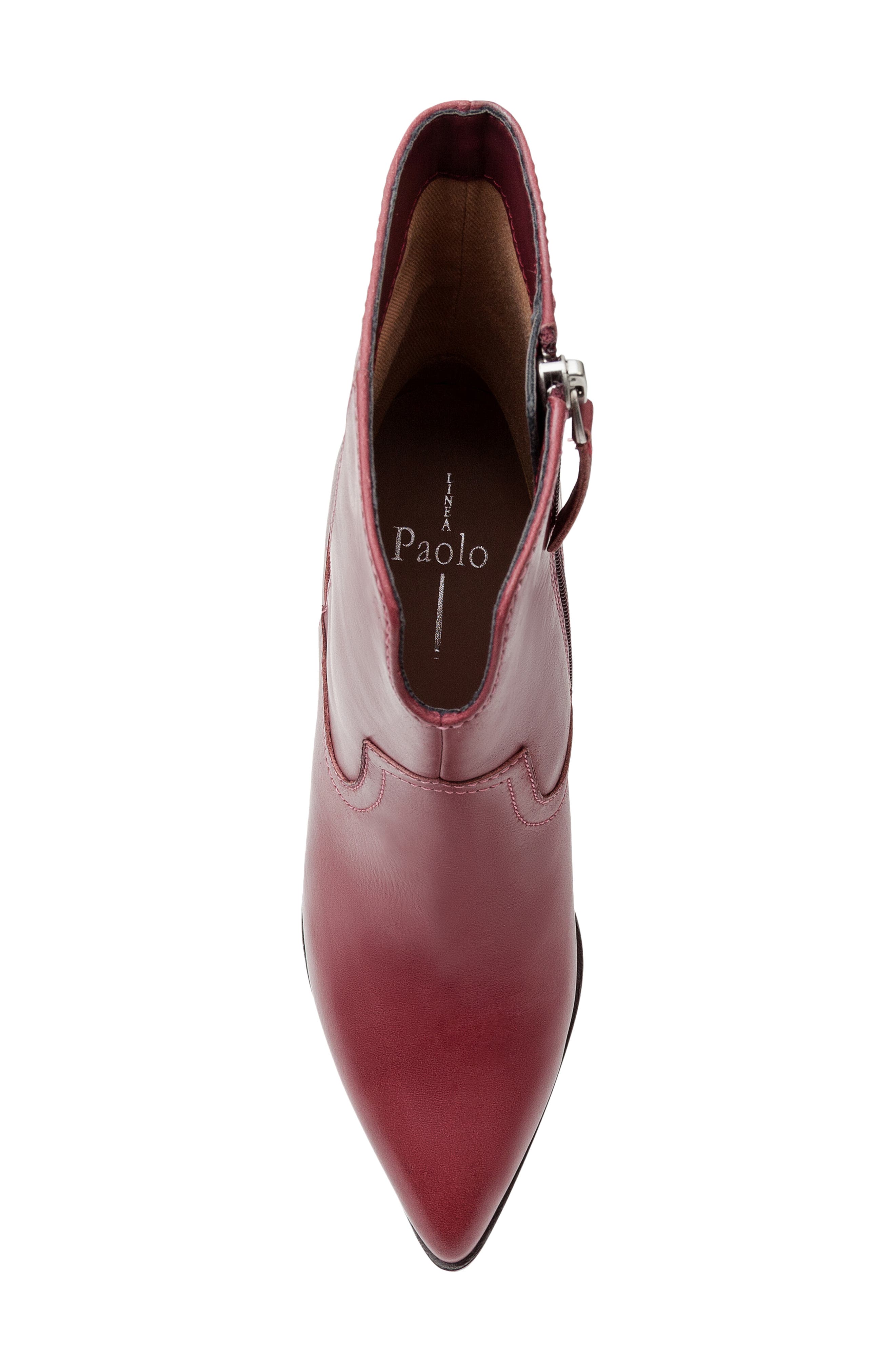 Linea Paolo Wonder Bootie, Alternate, color, Burgundy