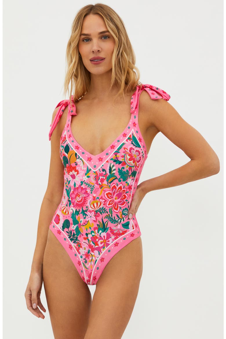 Akira One-Piece Swimsuit, Alternate, color, PASSION FLORAL