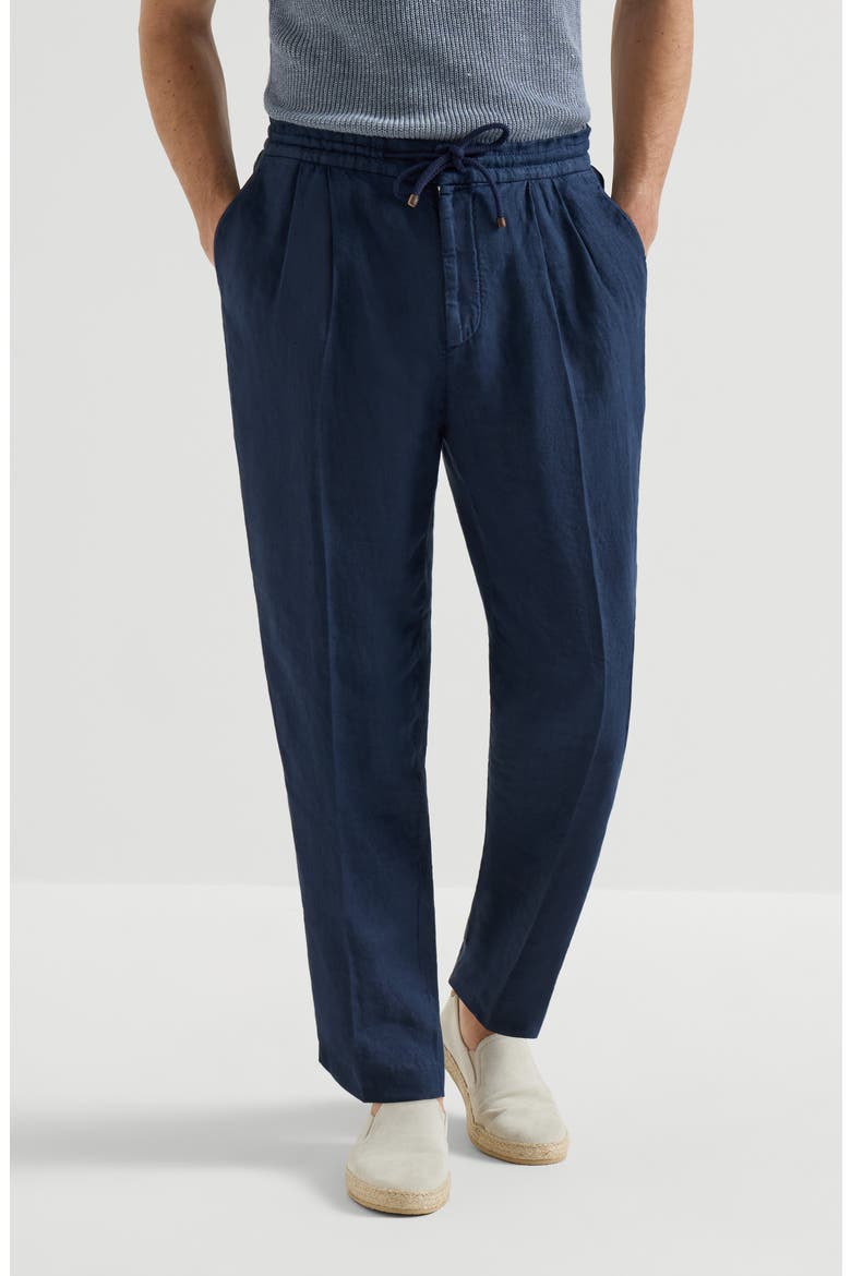Trousers with drawstring, Main, color, Blue
