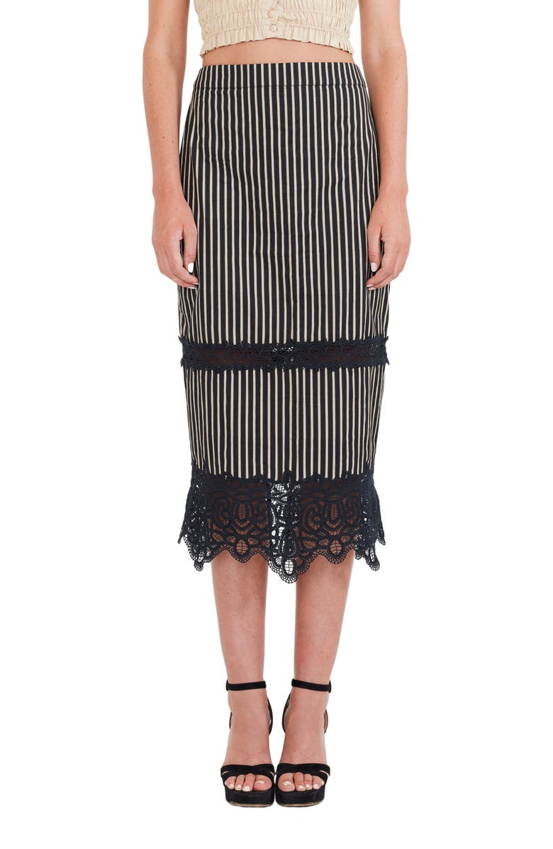 Eddy Lacey Midi Skirt, Main, color, 