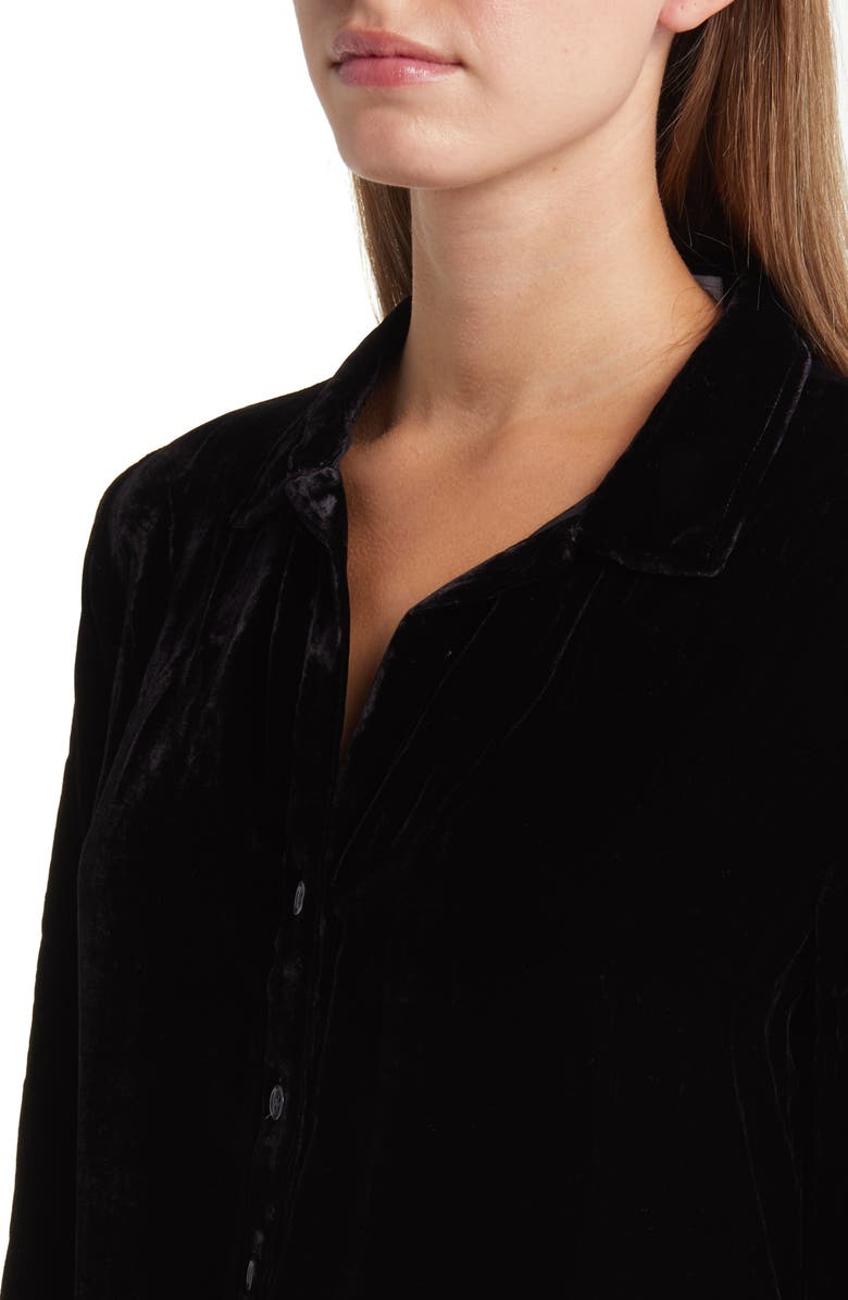 Bella Dahl Velvet Shirt, Alternate, color,