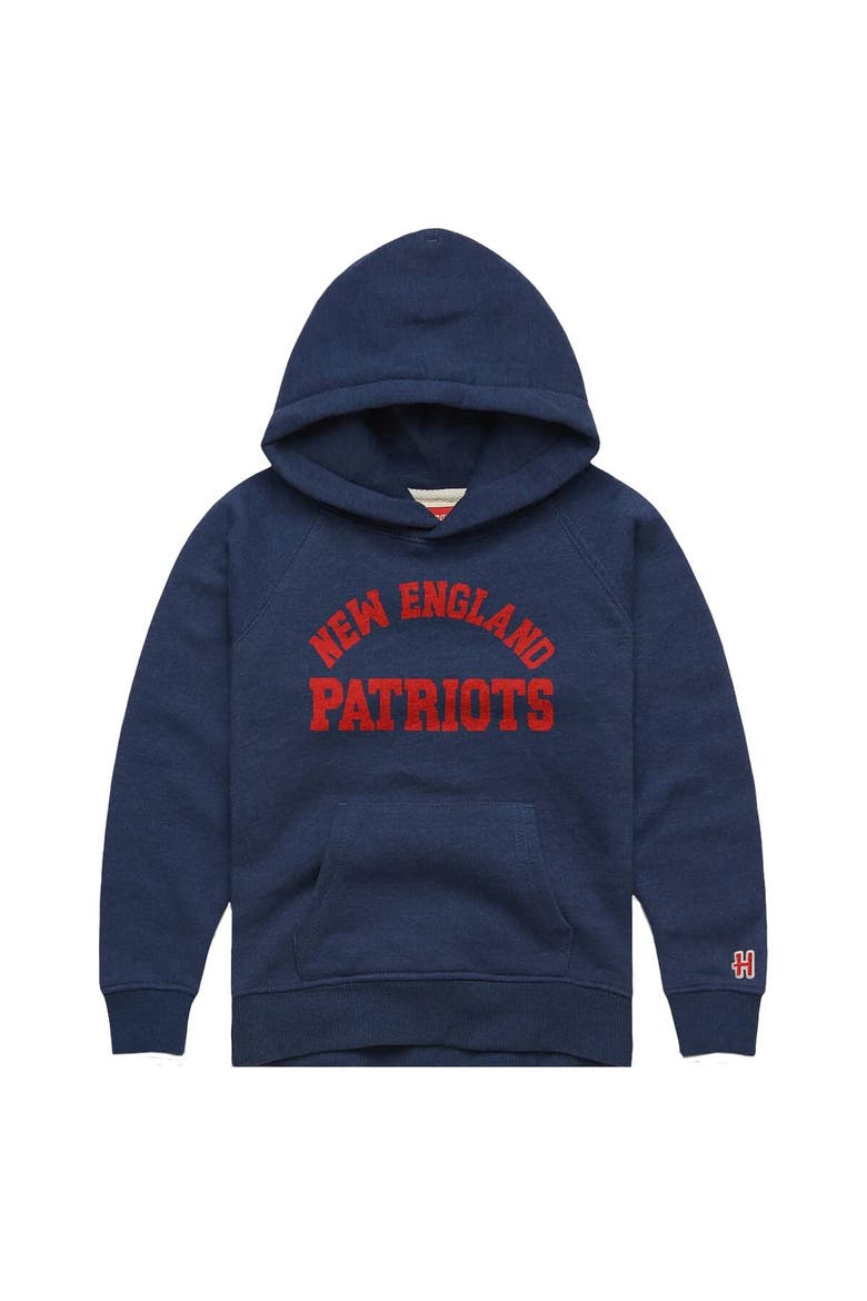 Youth Homage  Navy New England Patriots Classic Tri-Blend Hoodie, Main, color, Navy