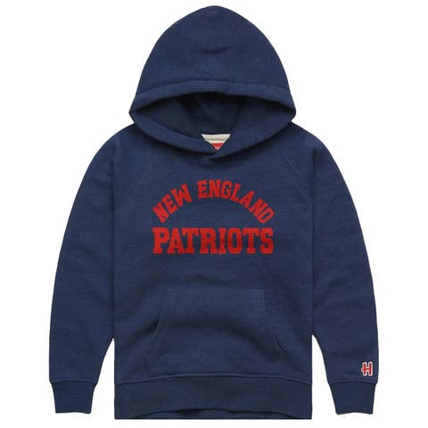 Youth Homage  Navy New England Patriots Classic Tri-Blend Hoodie