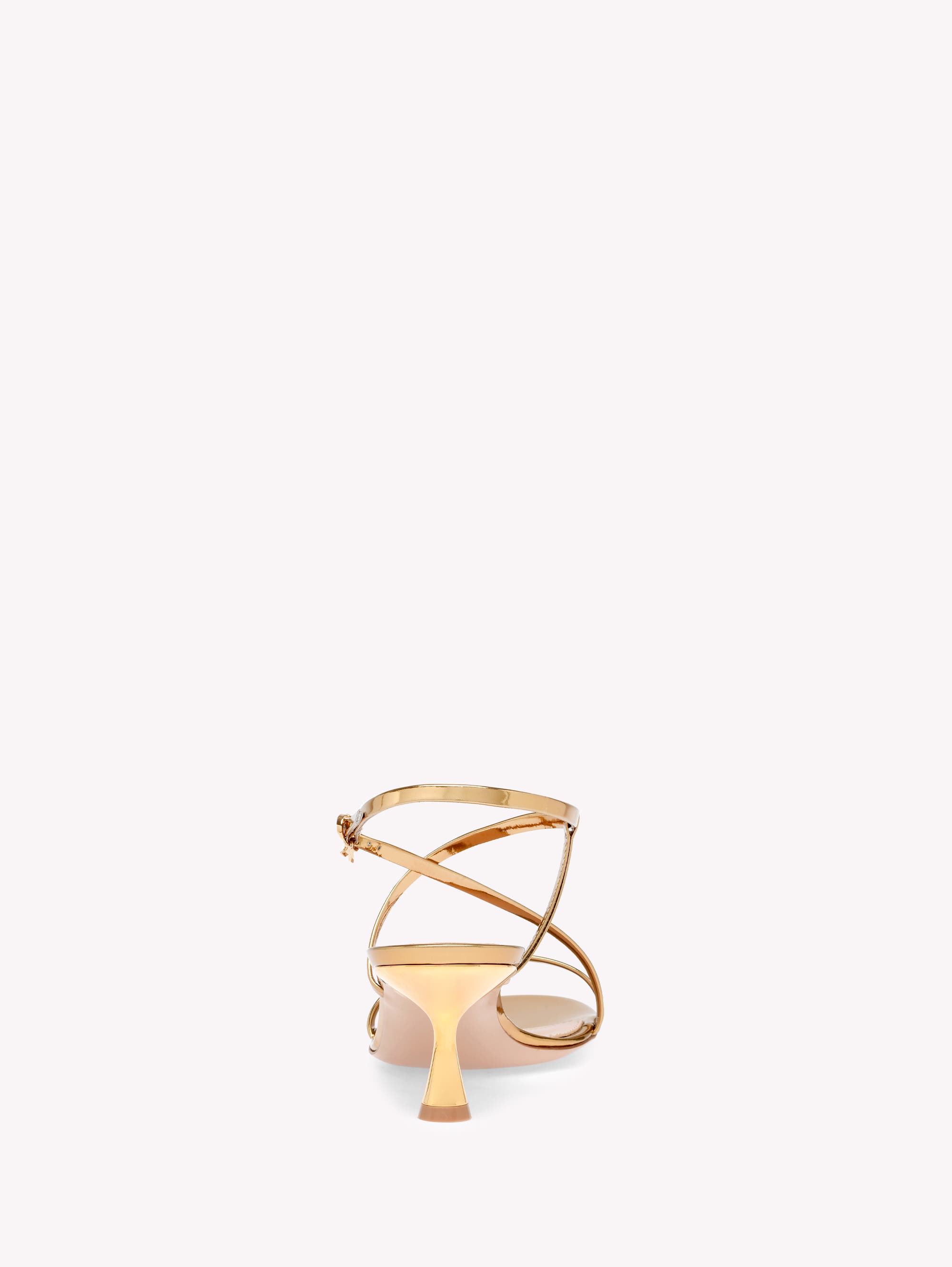 Gianvito Rossi Ascent Sandal 55, Alternate, color, Gold Calf Leather