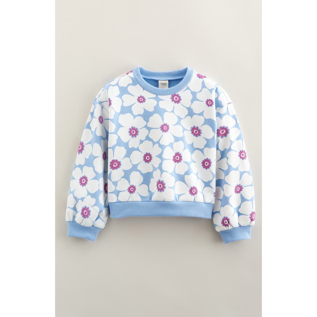 Tucker + Tate Kids' Bubble Sleeve Sweatshirt In White