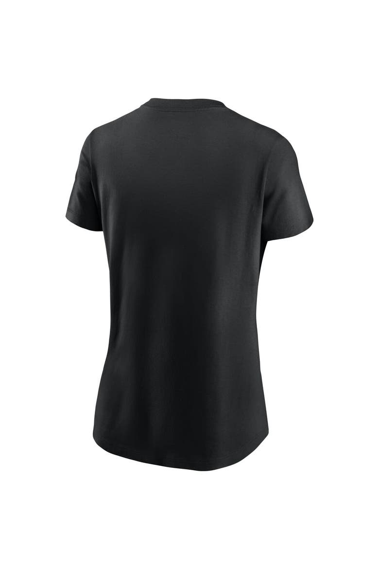 Women's Nike Black Detroit Lions Logo Essential T-Shirt, Alternate, color, Black