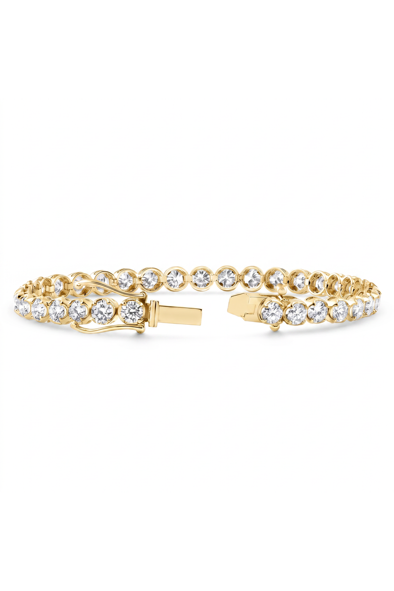8.80Ct Diamond Angelica Tennis Bracelet Gold 7" Lab Gro, Alternate, color, 10k Yellow Gold