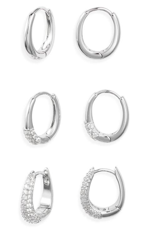 Set of 3 Hoop Earrings