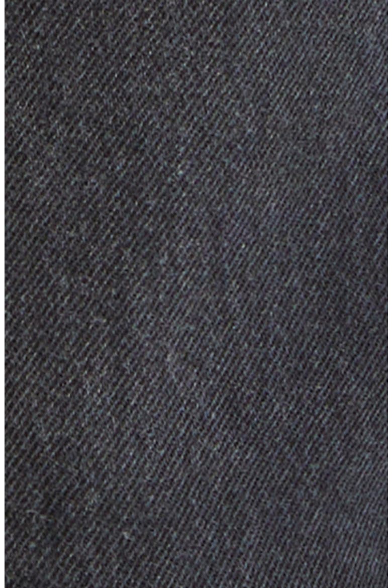 Flannel Repaired Baggy Jeans, Alternate, color, STEEL BLACK