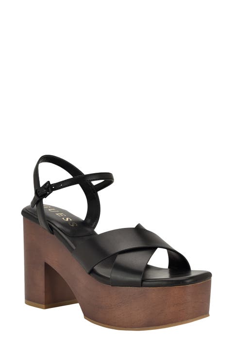 Qeelin Ankle Strap Platform Sandal (Women)