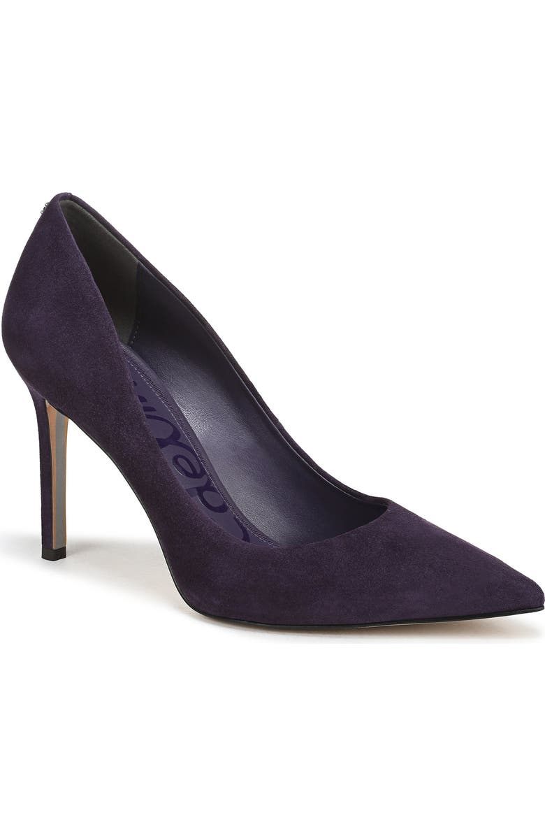 Sam Edelman Hazel Pointed Toe Pump, Main, color, Deep Violet