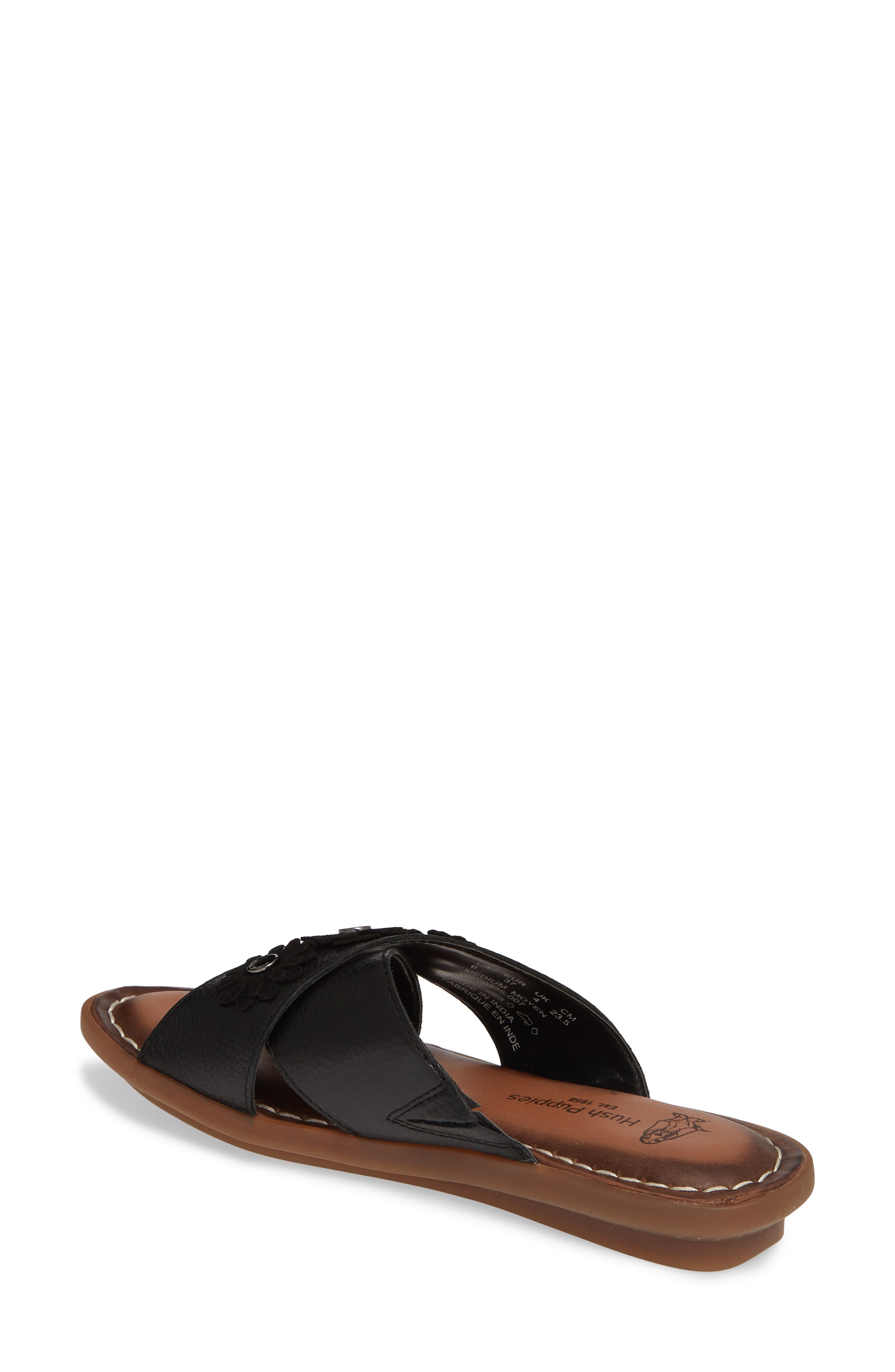 Hush Puppies<sup>®</sup> Olive X-Band Slide Sandal, Alternate, color, 