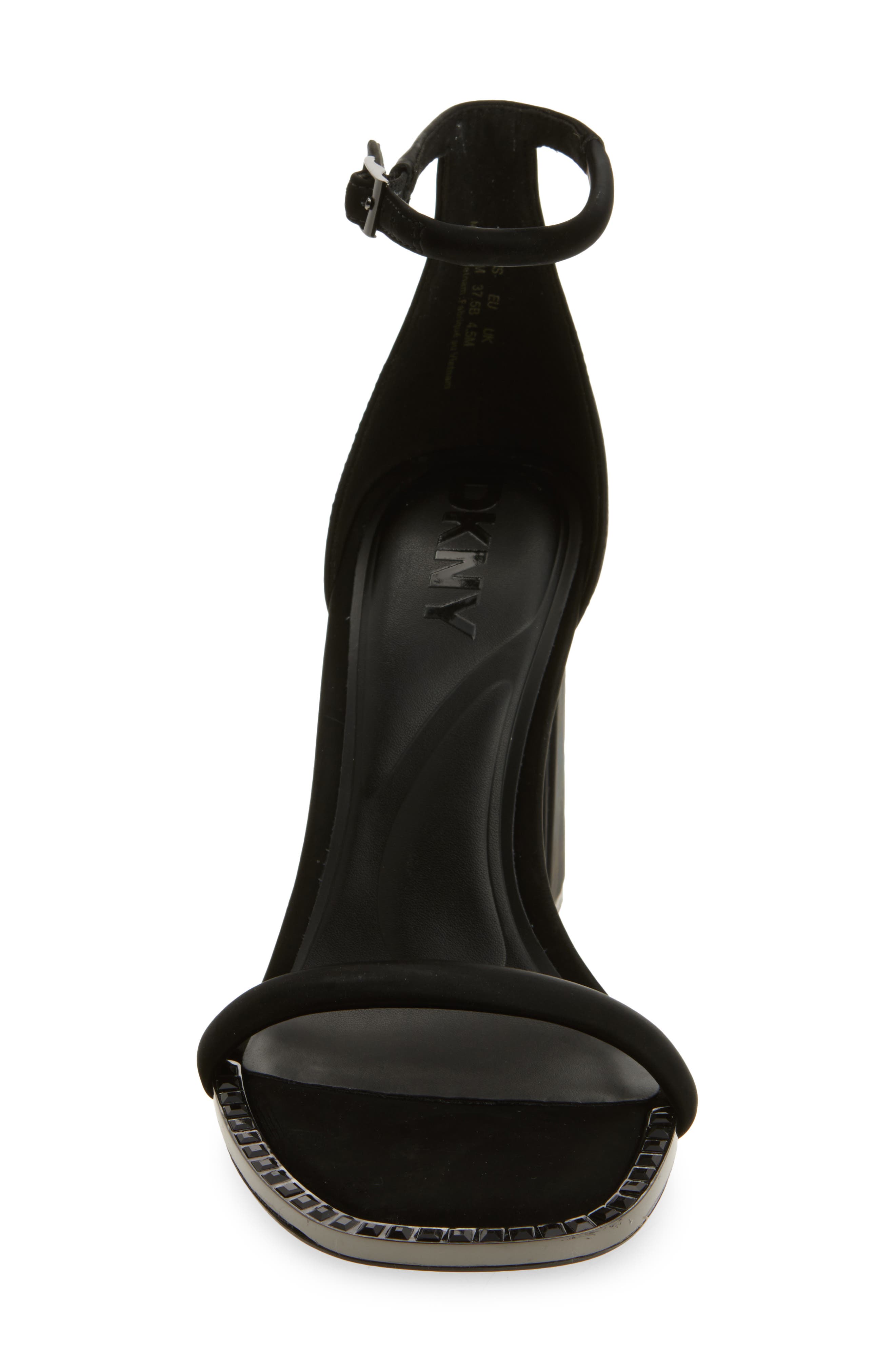 DKNY Walker Ankle Strap Sandal, Alternate, color, Black