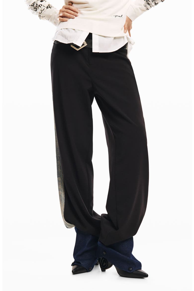Wide Leg Pants, Main, color, BLACK