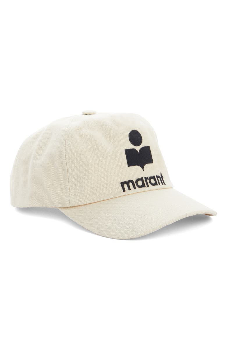 Isabel Marant Tyron Logo Baseball Cap, Main, color,