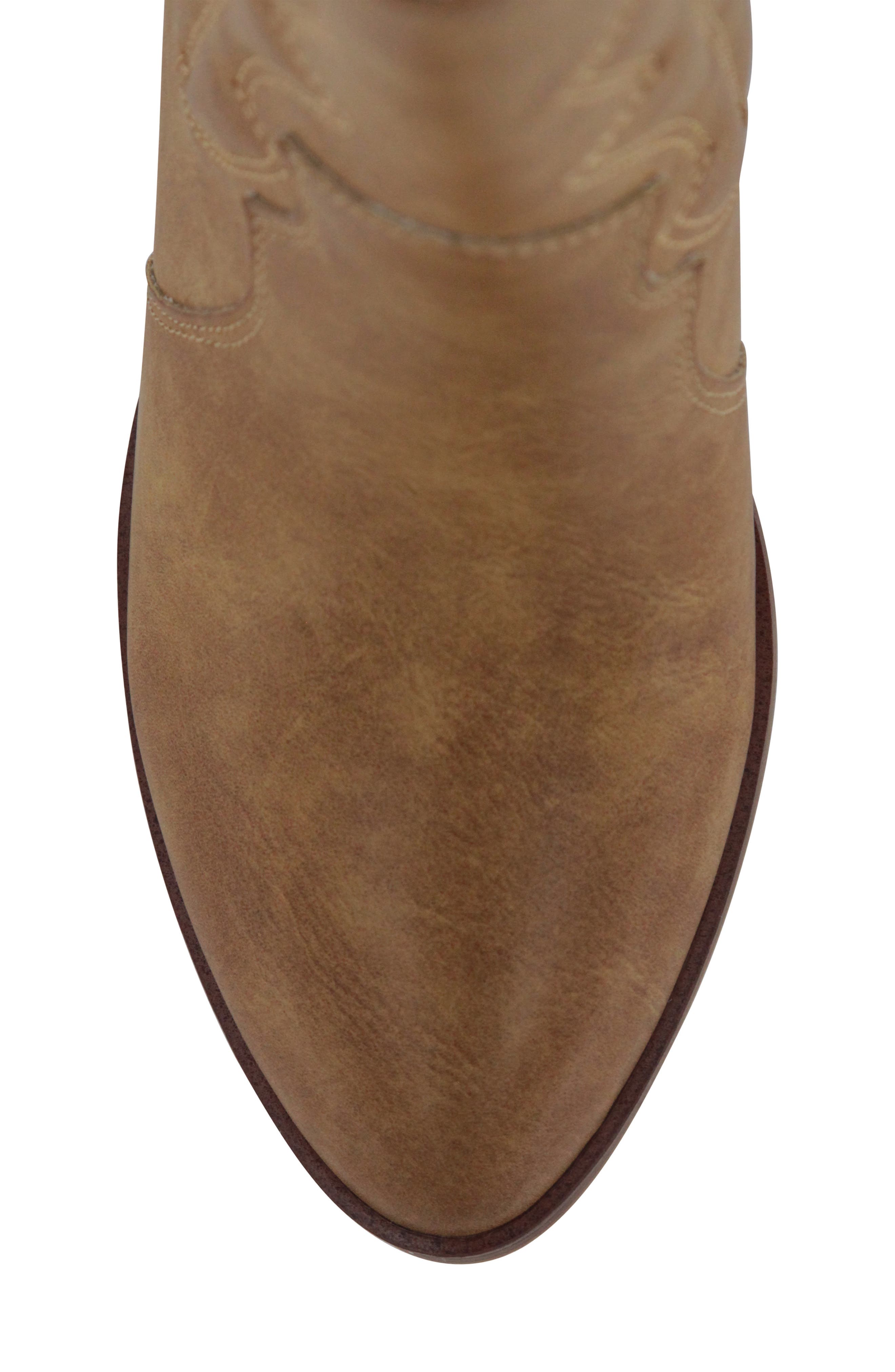 Cindy Embossed Western Cowboy Boot, Alternate, color, NATURAL MALTA