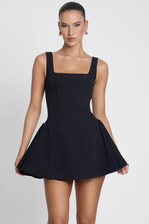 Leau Ysabelle Babydoll Corset Mini Dress In Blue