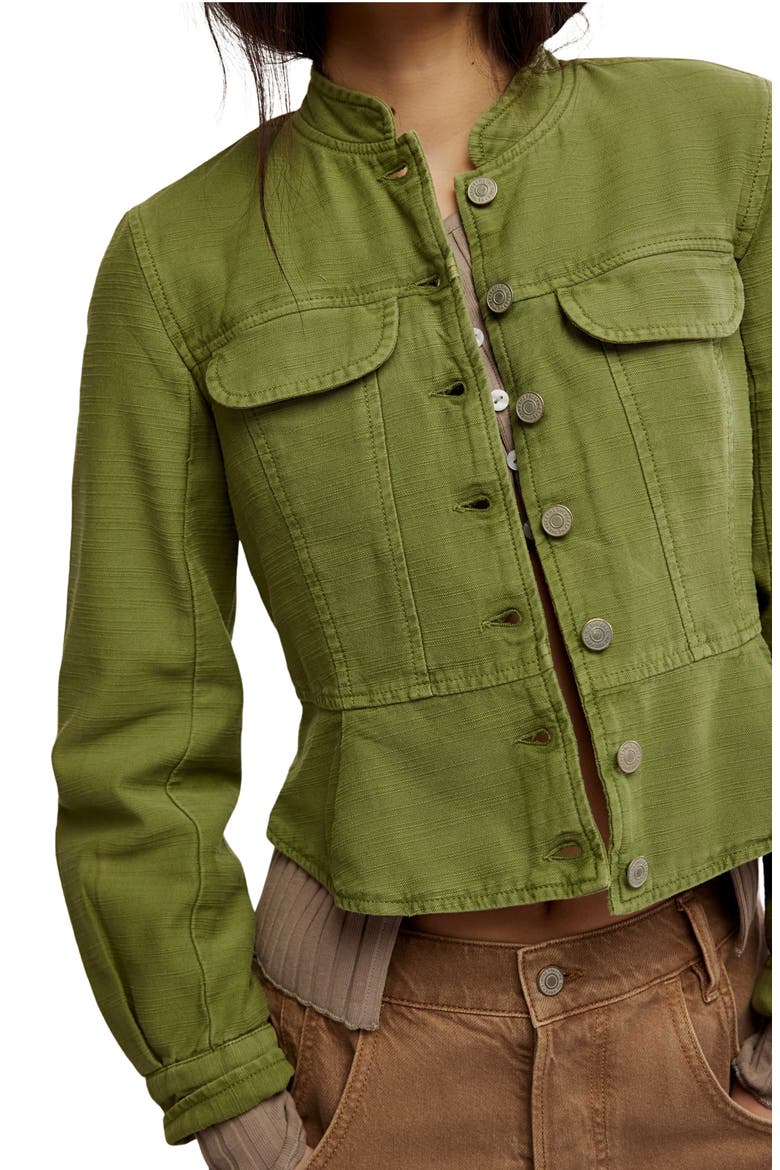 Jocelyn Utility Cotton Jacket, Alternate, color, CALLISTA GREEN