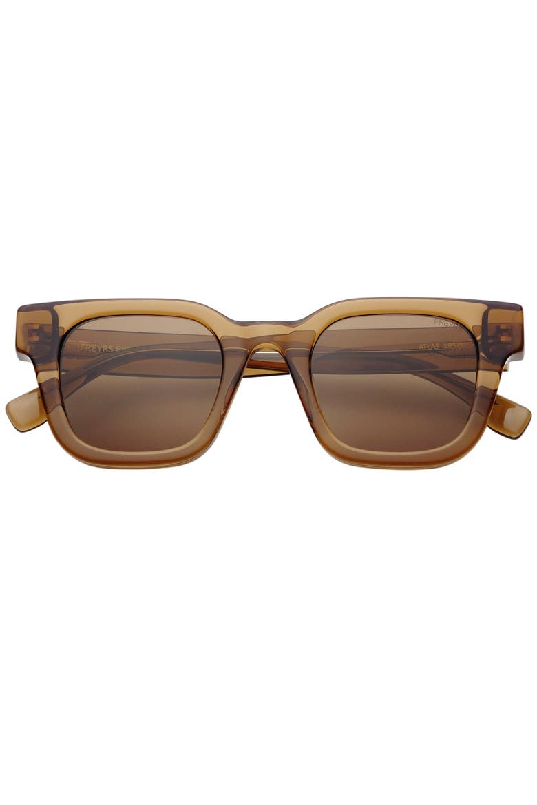 Atlas Square Sunglasses, Main, color, Brown
