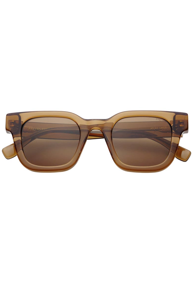 FREYRS Eyewear Atlas Square Sunglasses, Main, color, Brown